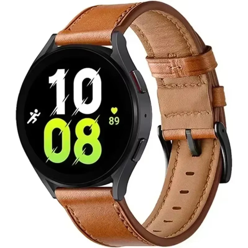 Leather Strap Watchband for Huawei Watch GT 5 46Mm Smart Wriststrap Quick Releas Bracelet for Huawei GT5 46Mm Accessories