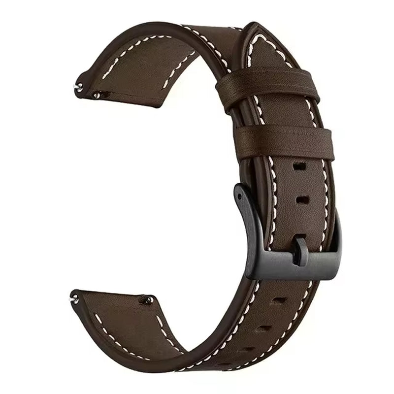 Leather Strap Watchband for Huawei Watch GT 5 46Mm Smart Wriststrap Quick Releas Bracelet for Huawei GT5 46Mm Accessories