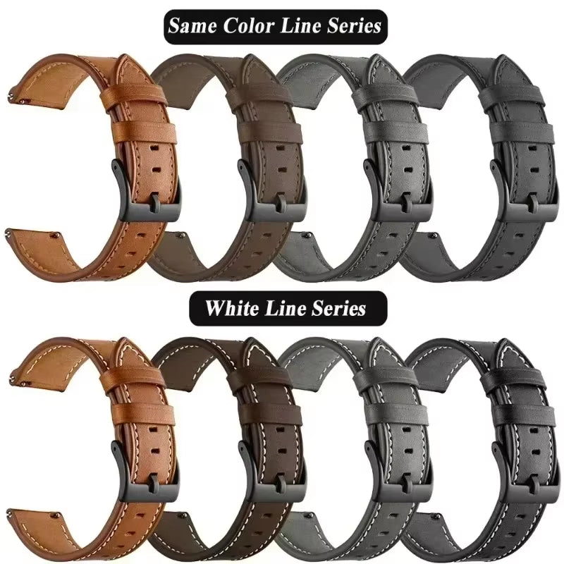 Leather Strap Watchband for Huawei Watch GT 5 46Mm Smart Wriststrap Quick Releas Bracelet for Huawei GT5 46Mm Accessories