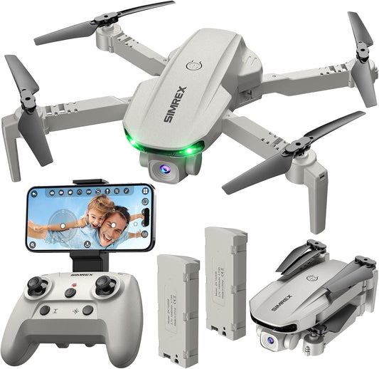 Drone with Camera 1080P for Kids and Adults, RC Quadcopter Drone with Altitude Hold, Mini Drone with One Key Start, Waypoint Fly, Headless Mode, 3D Flip, 3 Speeds, Remote Control Drone for Beginners