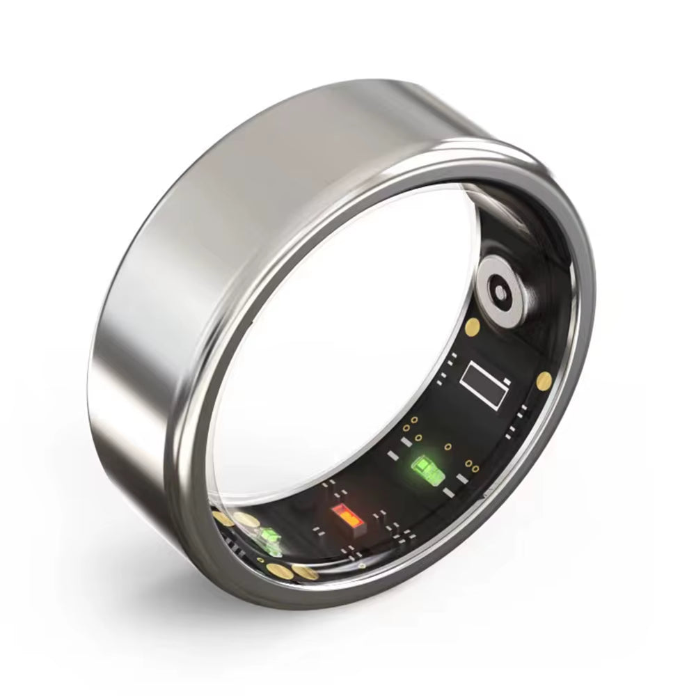 2024 New Smart Ring Military Grade Titanium Steel Shell Health Monitoring IP68 & 3ATM Waterproof Multi-Sport Modes