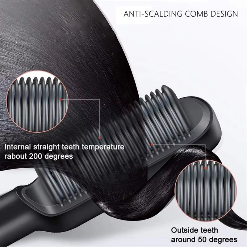 Hair Straightener Professional Quick Heated Electric Hot Comb Hair Straightener Personal Care Multifunctional Hairstyle Brush