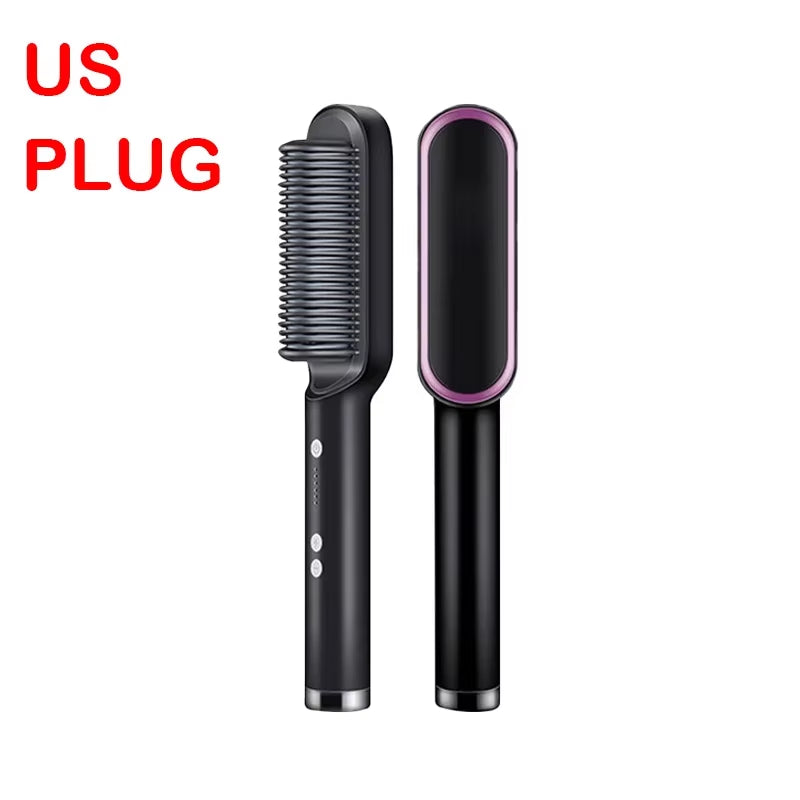 Hair Straightener Professional Quick Heated Electric Hot Comb Hair Straightener Personal Care Multifunctional Hairstyle Brush