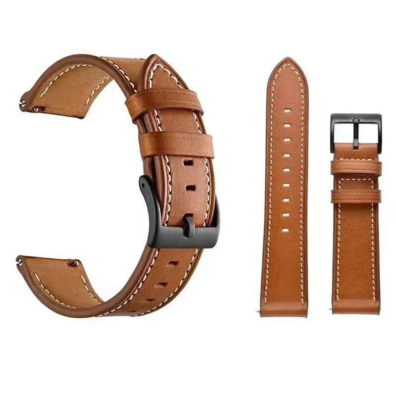 Leather Strap Watchband for Huawei Watch GT 5 46Mm Smart Wriststrap Quick Releas Bracelet for Huawei GT5 46Mm Accessories