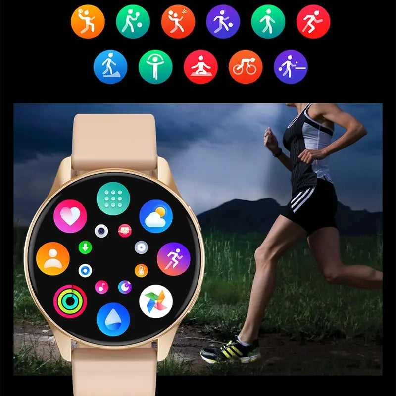 Men's and Women's Smartwatch with Heart Rate and Blood Pressure Monitoring, Bluetooth Calling, IP67 Waterproof Design