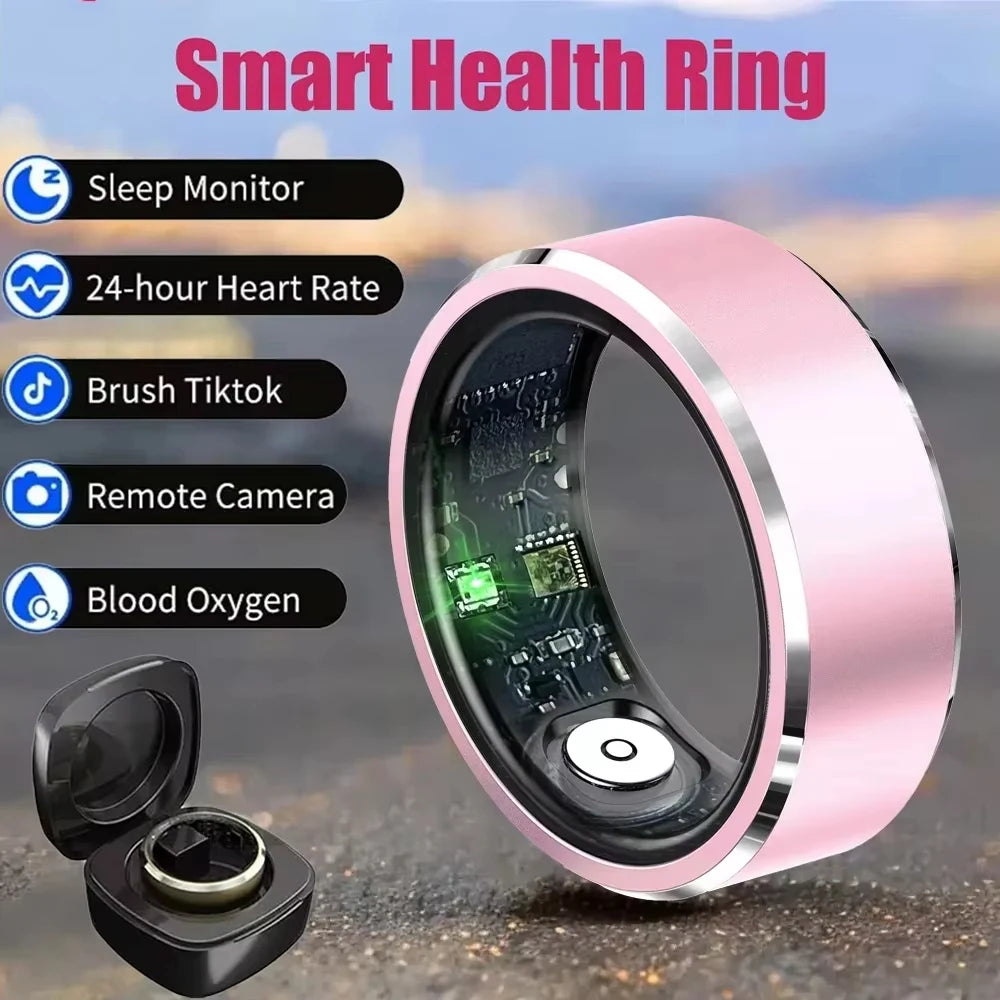 R5 Smart Ring Heart Rate Blood Pressure Blood Oxygen Sleep Monitor Waterproof Smart Ring Multi-Sport Modes Android IOS