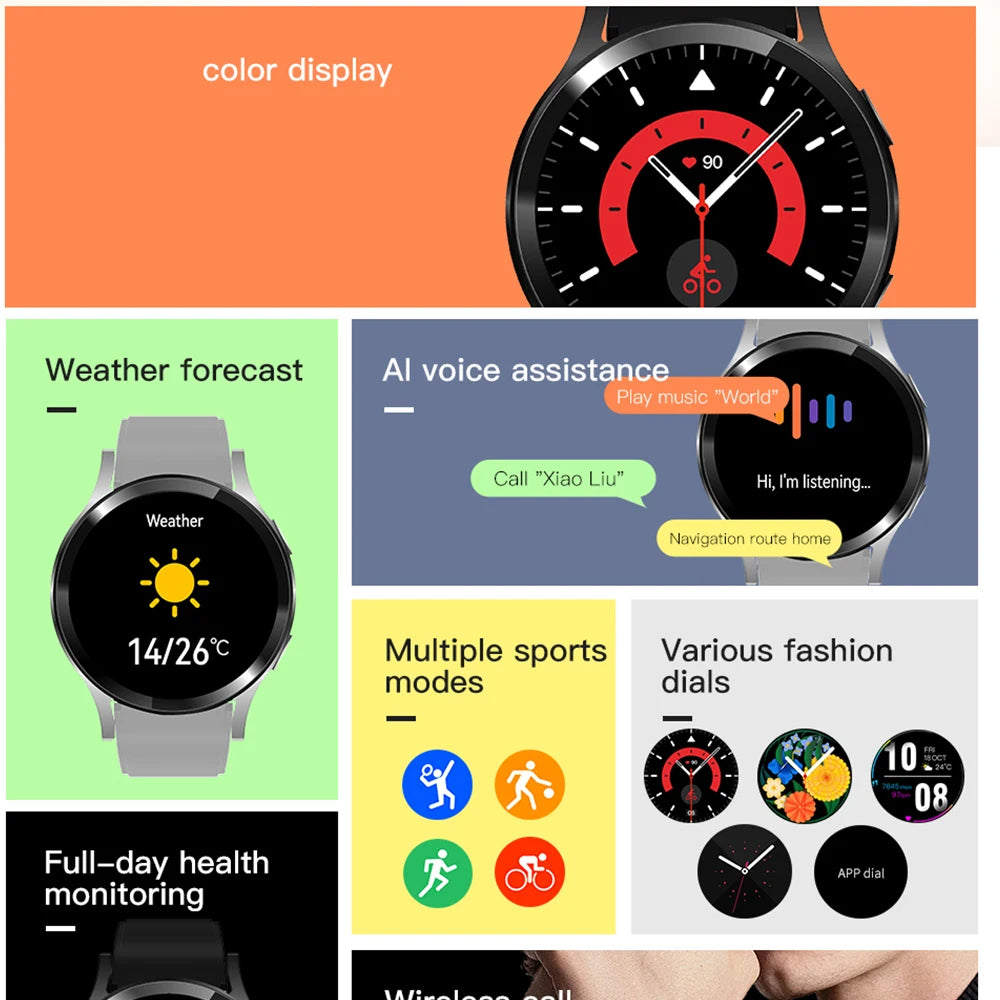 2024 Bluetooth Call Smart Watch 6 Pro – 1.32” Display, Custom Dials, and Advanced Health Monitoring for Men & Women