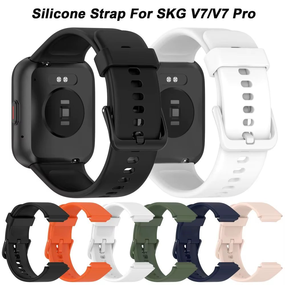 Silicone Strap for SKG V7 Pro Smart Watch Soft Replacement Bracelet Sport Watchband for SKG V7/V7 Pro Wristband Accessories