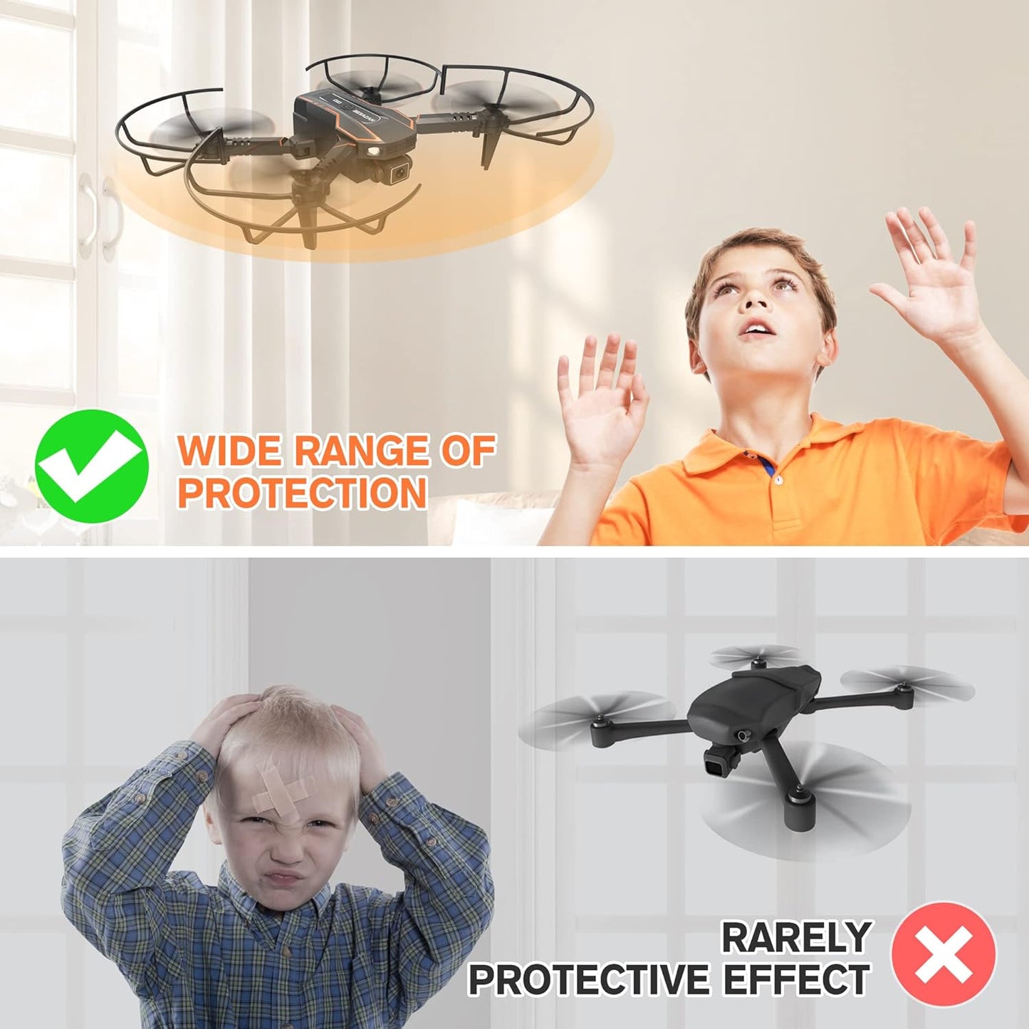 Mini Drone with Camera for Kids, Remote Control Helicopter Toys Gifts for Boys Girls, FPV RC Quadcopter with 1080P HD Live Video Camera, Altitude Hold, Gravity Control, 2 Batteries, Black