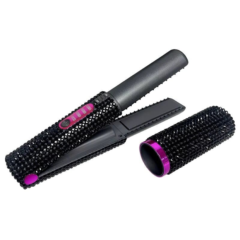 Cordless Hair Straightener Bling Portable Ni Flat Iron Ceramic Curling Iron with 4800Mah Rechargeable Battery Hair Straightener